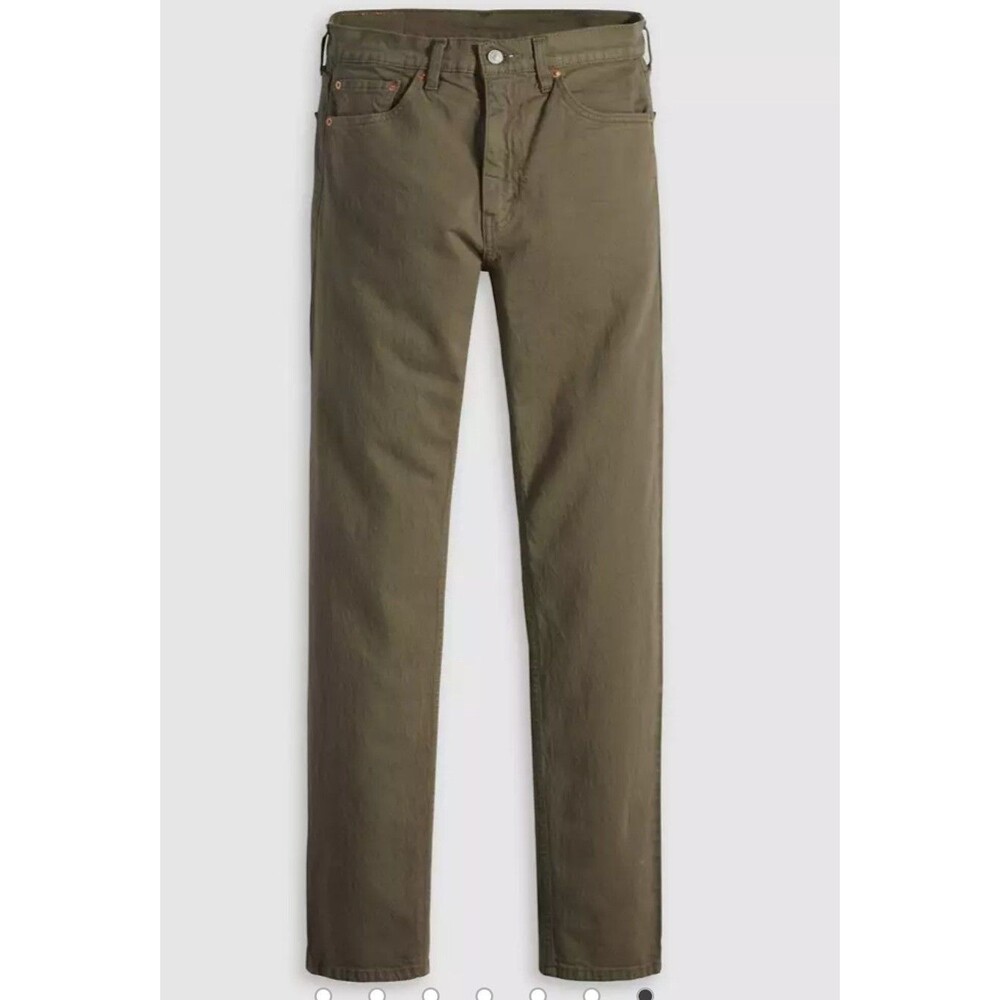 Levi's 505 Regular Fit Jeans Men's 38x32 Olive Green  Stretch Denim NWT $69.50 - Picture 7 of 10